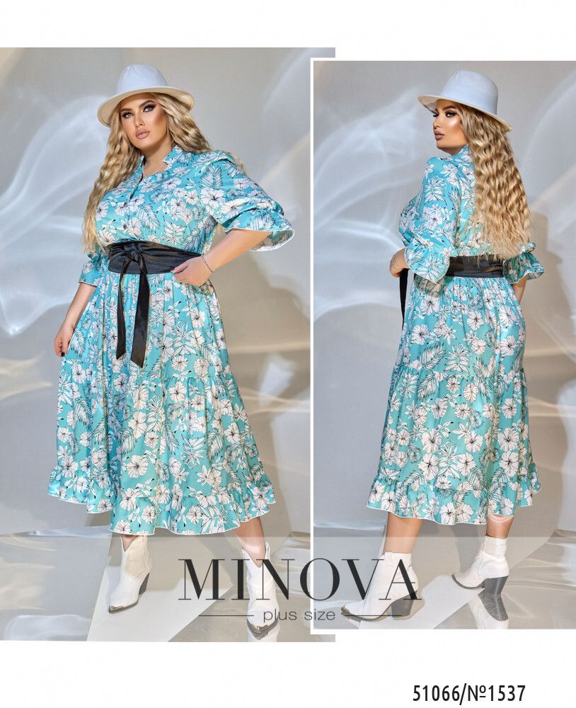 Платье 1537-бирюзовый Minova