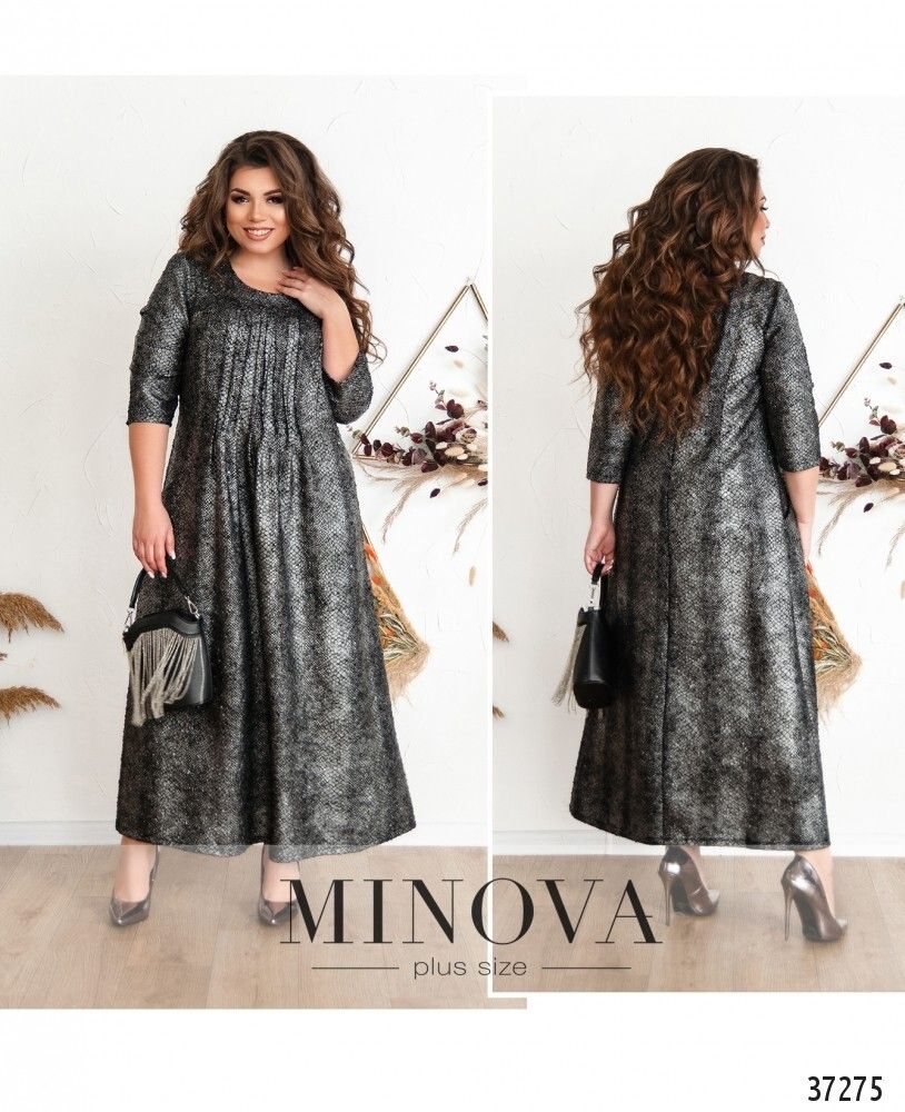Платье 403Б-серый Minova