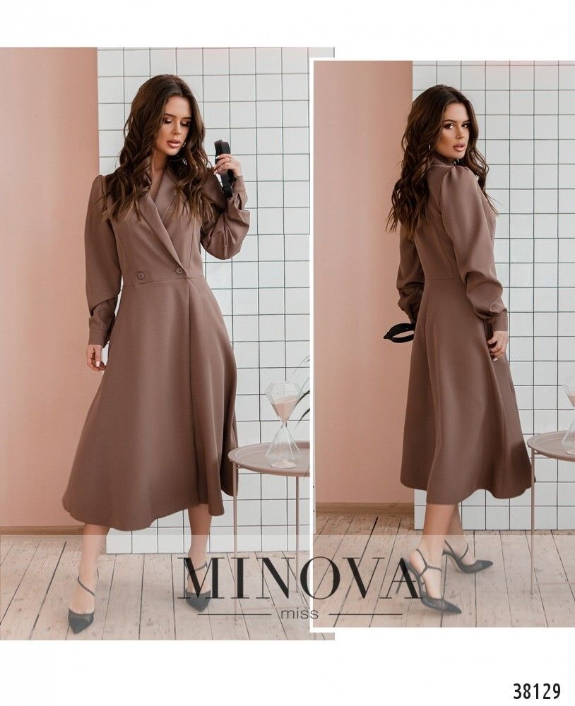 Платье 3135-мокко Minova