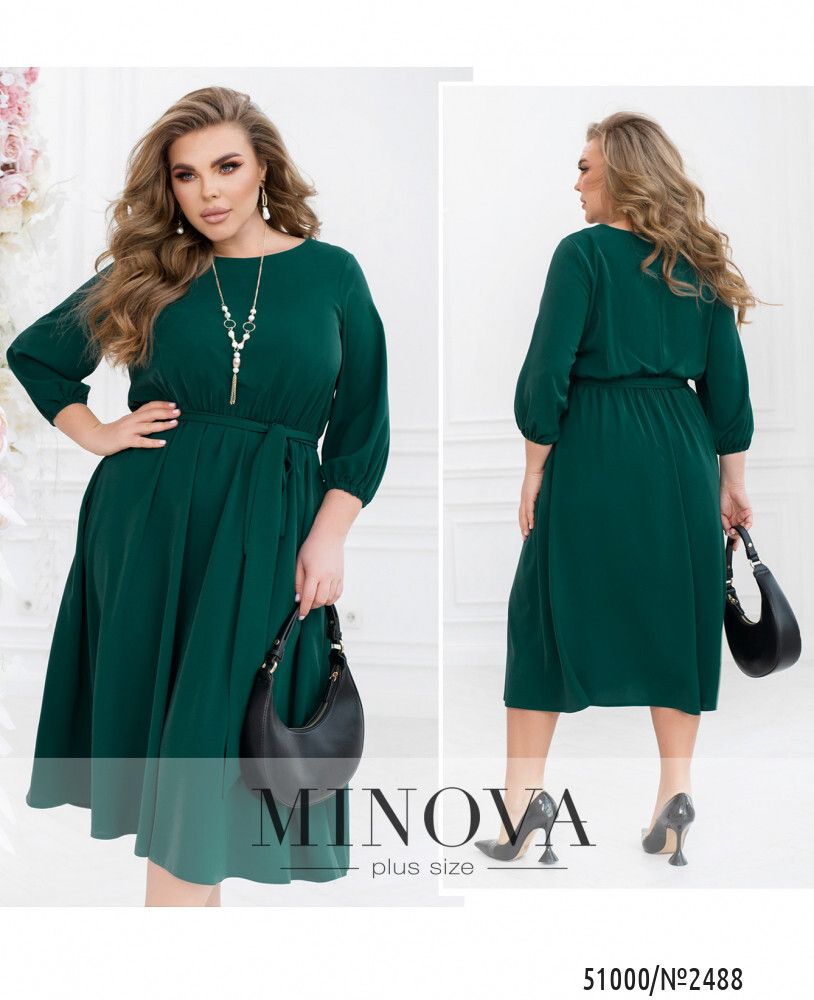 Платье 2488-зеленый Minova