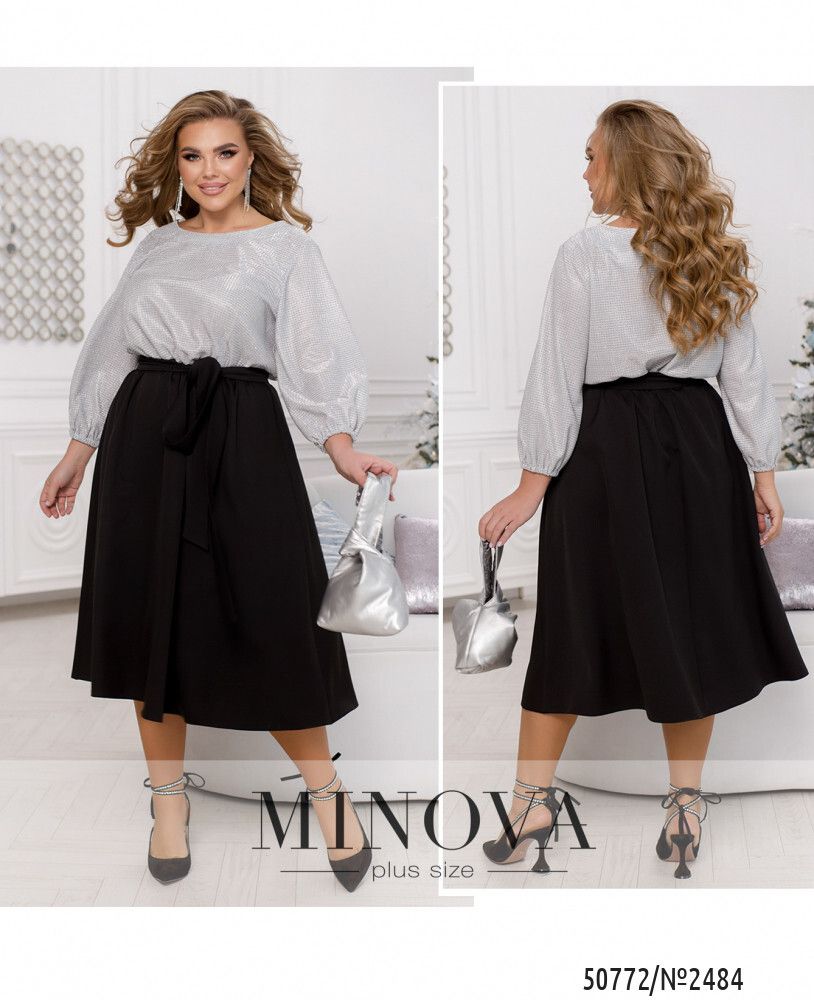 Платье 2484-черный Minova