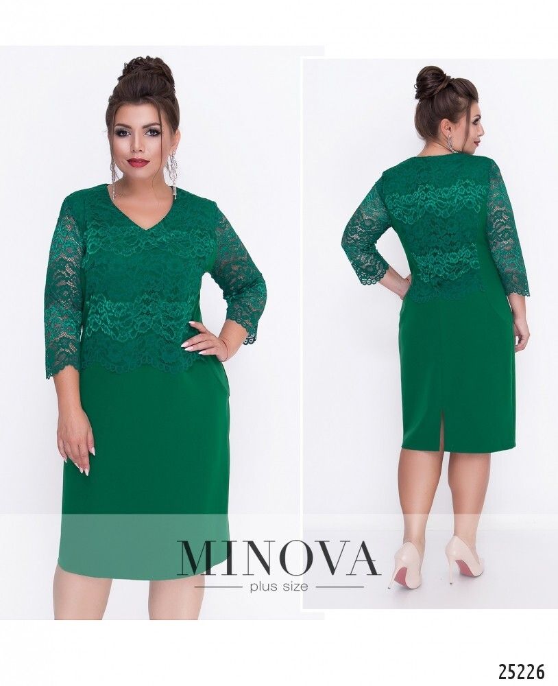 Платье 314-зеленый Minova