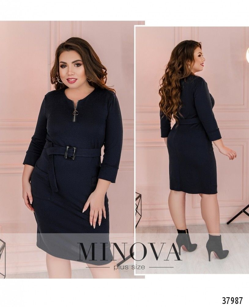 Платье 104-синий Minova