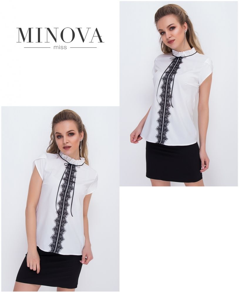 Блуза 1049-молочный Minova