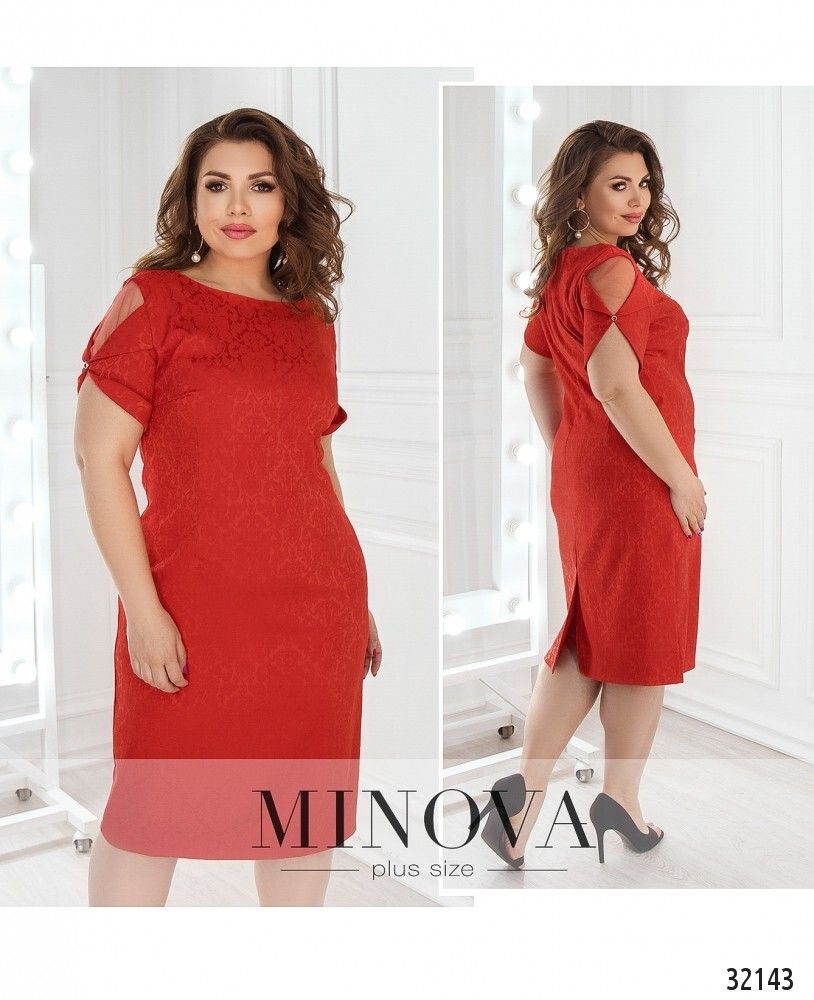 Платье 18-29-красный Minova