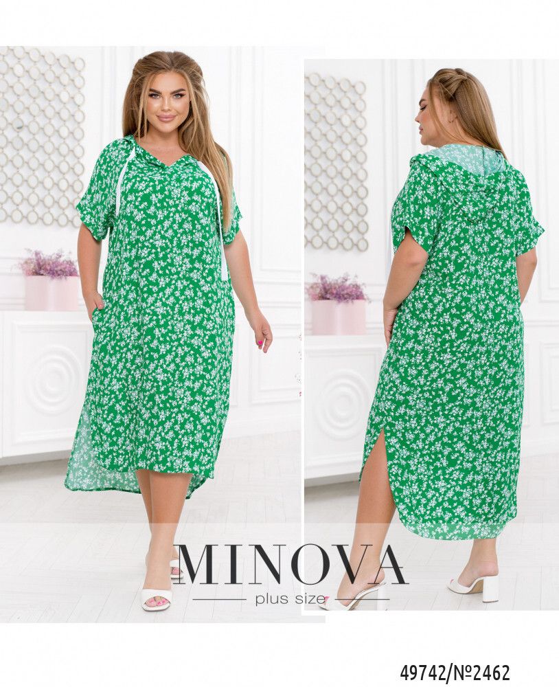 Платье 2462-зеленый Minova