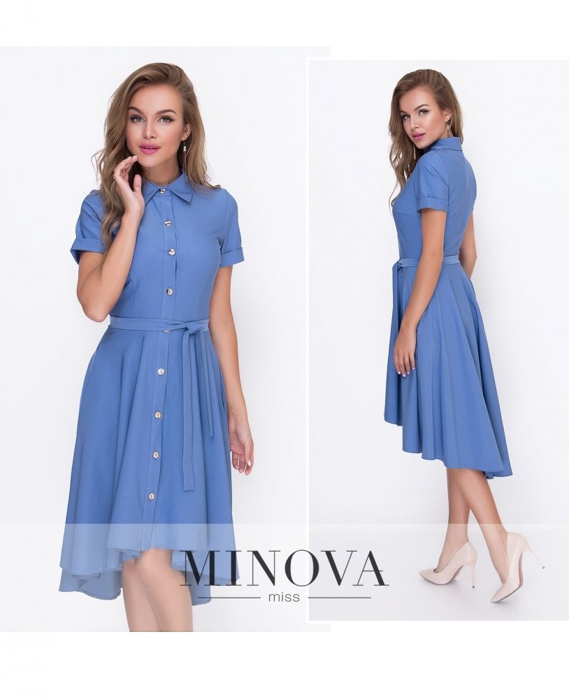 Платье 8572-1-джинс Minova