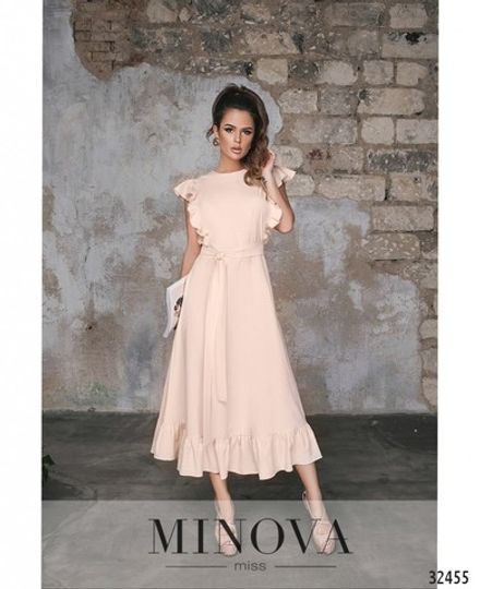 Платье с воланами Minova 575н-1 Фото 1