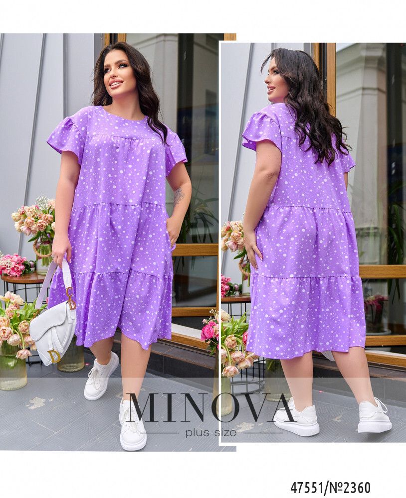 Платье 2360-сиреневый Minova
