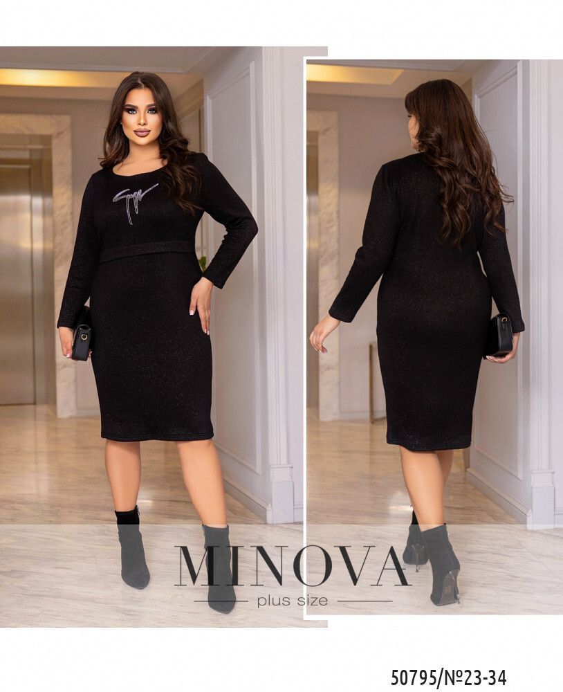Платье 23-33-черный Minova