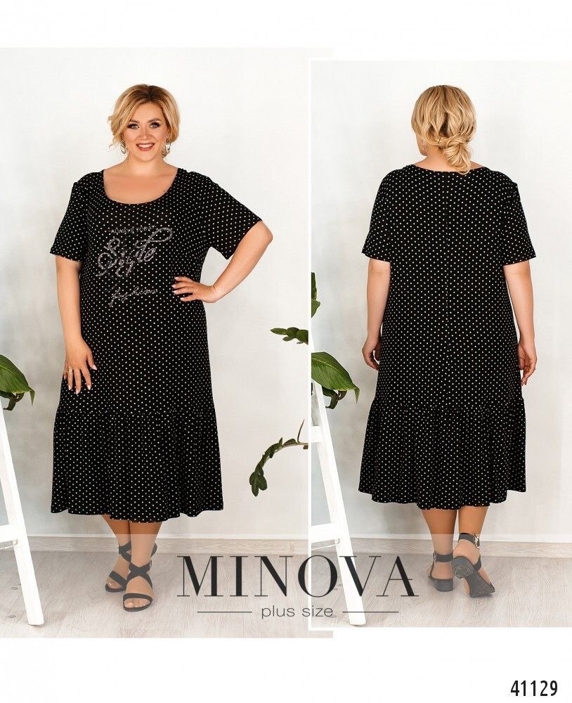 Платье 182Б-черный Minova