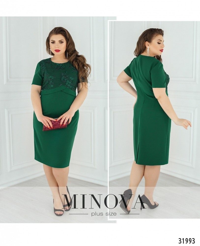Платье 354-зеленый Minova