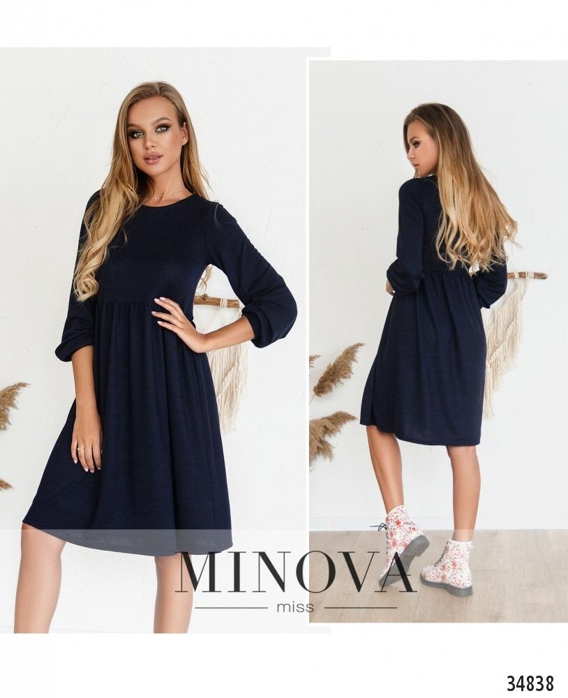 Платье 3129Н-темно-синий Minova