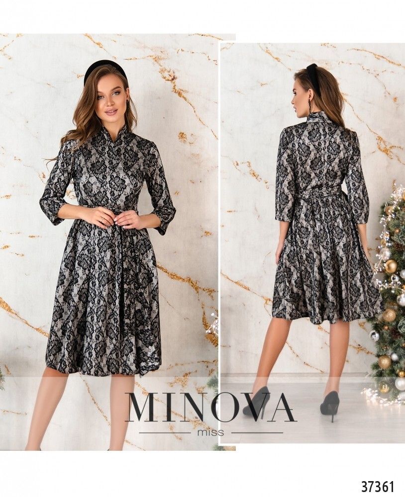 Платье 4069-белый Minova
