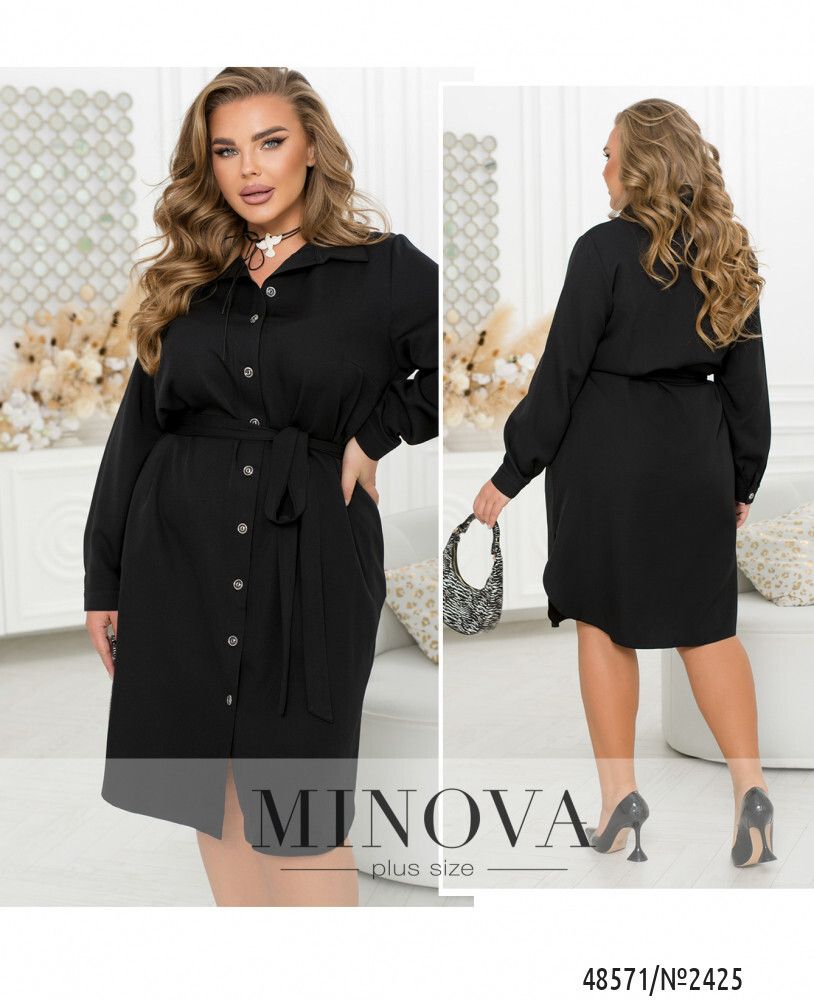 Платье 2425-чорний Minova
