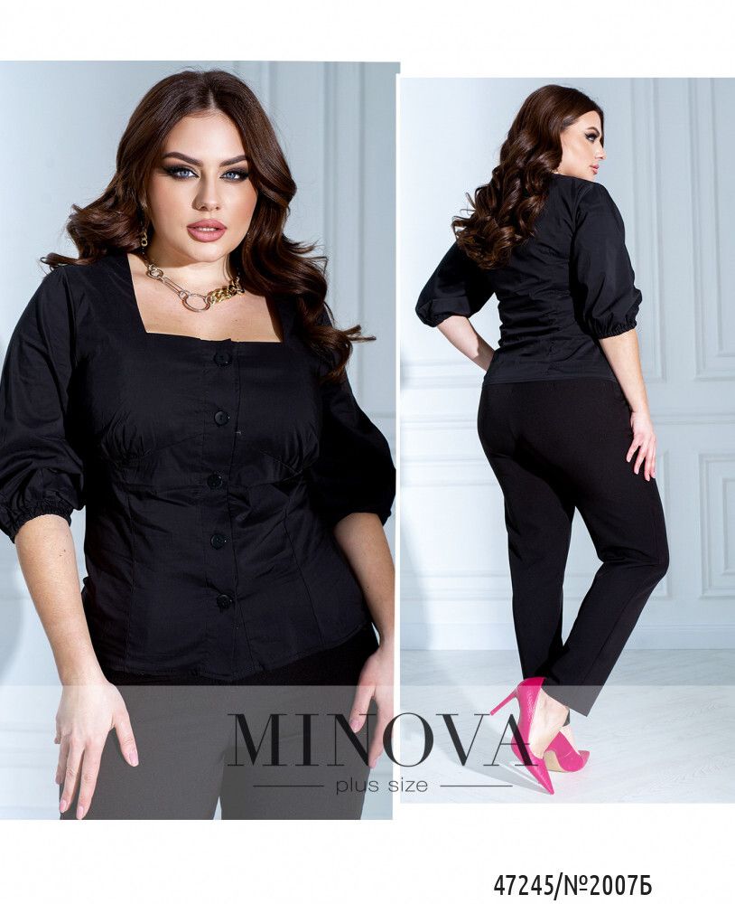 Блуза 2007Б-чёрный Minova