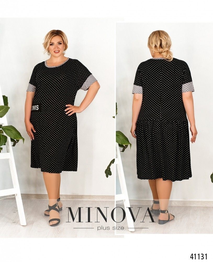 Платье 181-черный Minova