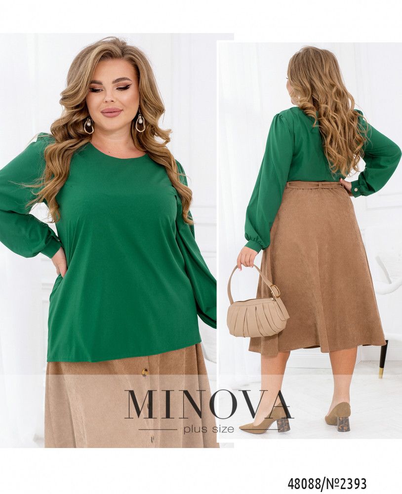 Блуза 2393-зеленый Minova