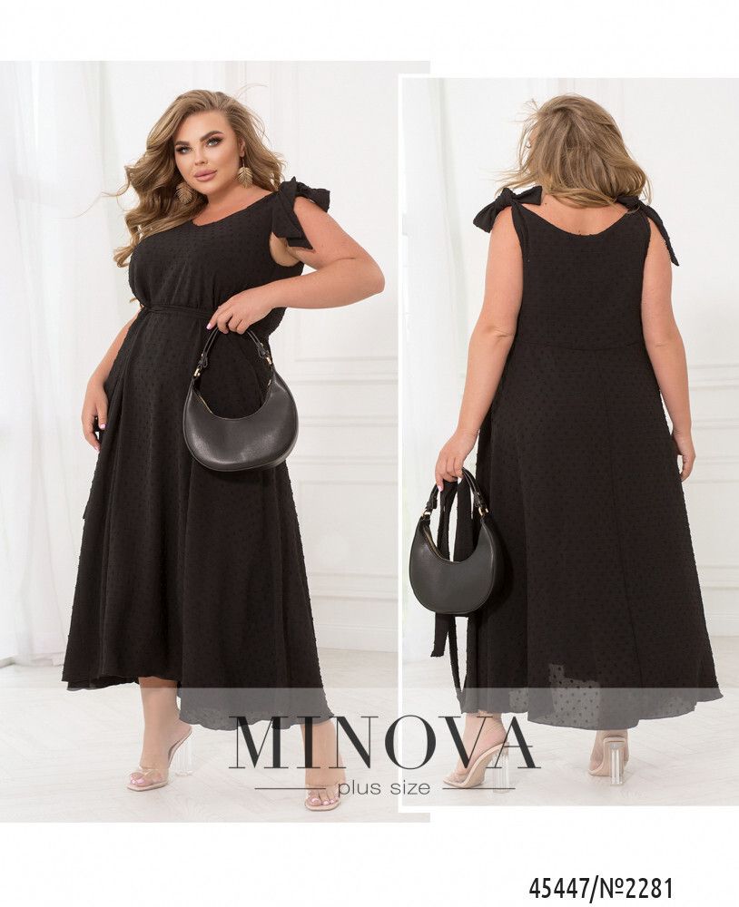 Платье 2281-черный Minova