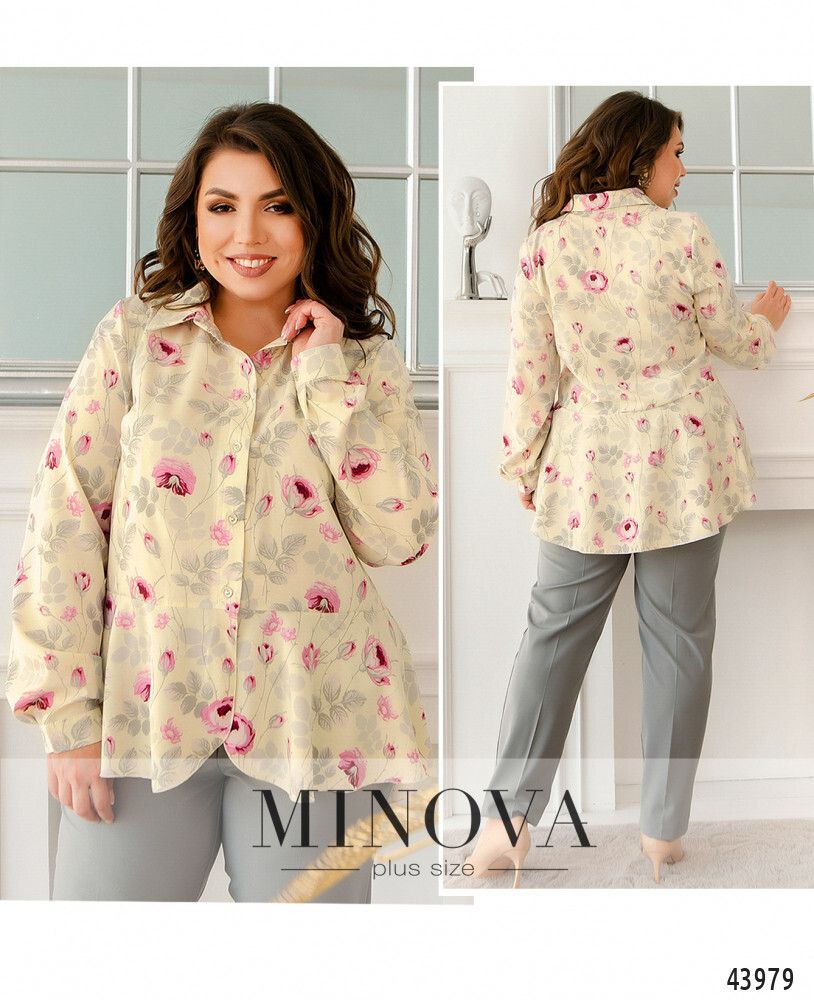Блуза 2229-кремовый Minova