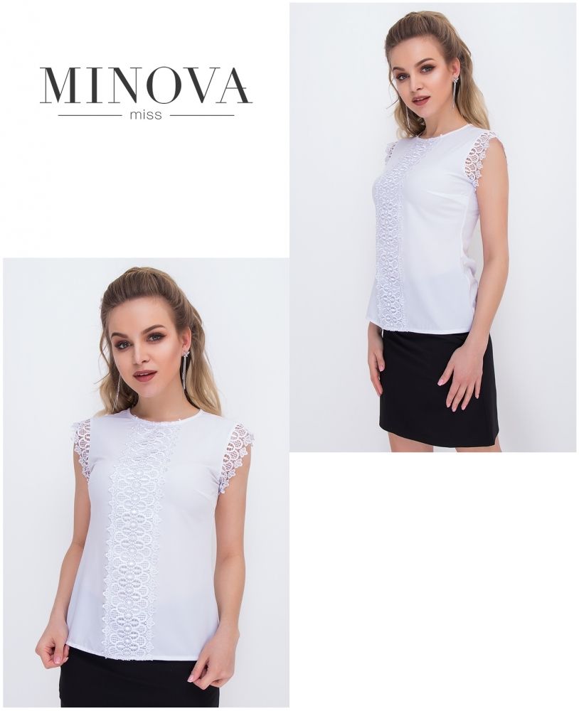Блуза 1055-белый Minova