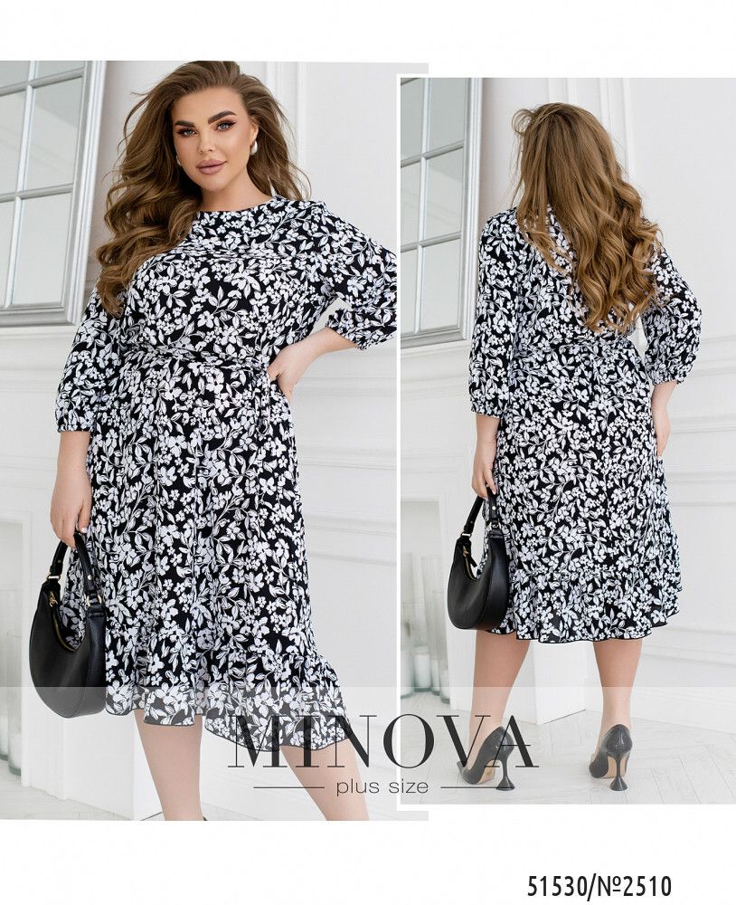 Платье 2510-черный Minova