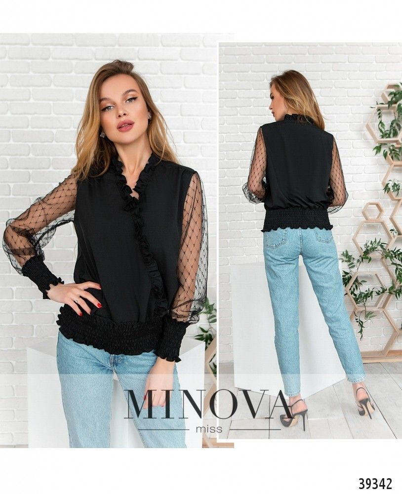 Рубашка 4118-чёрный Minova
