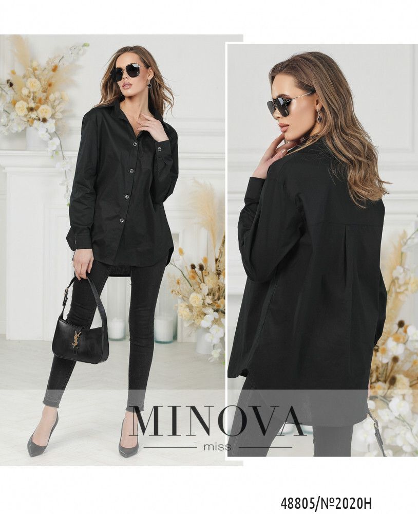 Блуза 2020Н-черый Minova