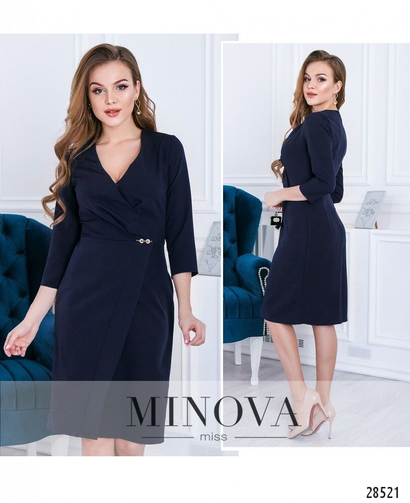 Платье 3111-темно-синий Minova
