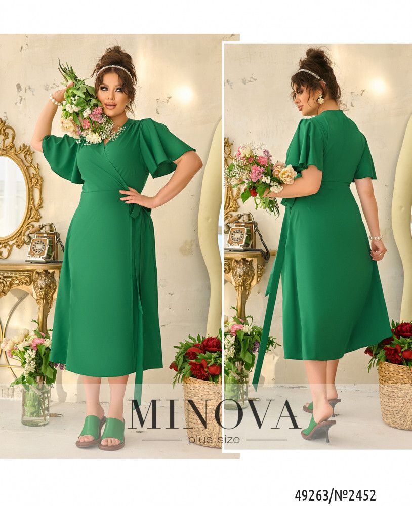 Платье 2452-зеленый Minova