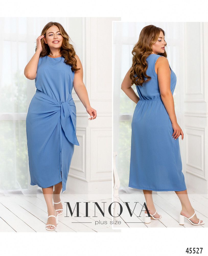 Платье 2285-голубой Minova