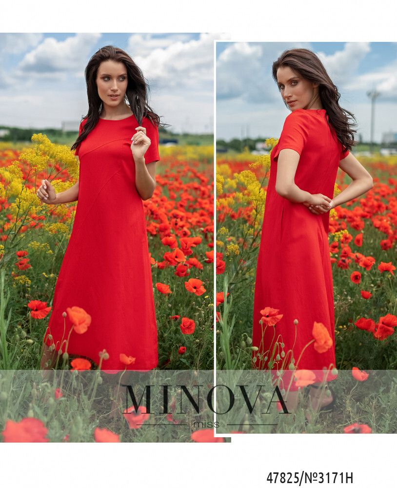 Платье 3171Н-Красный Minova