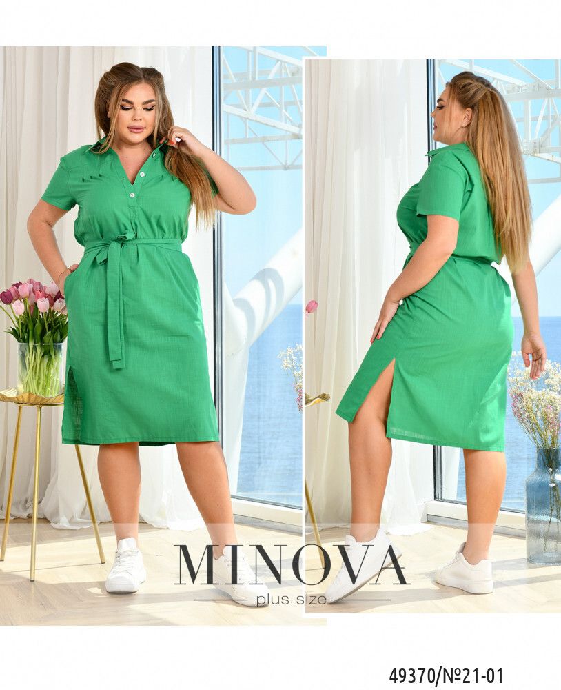 Платье 21-01-зеленый Minova