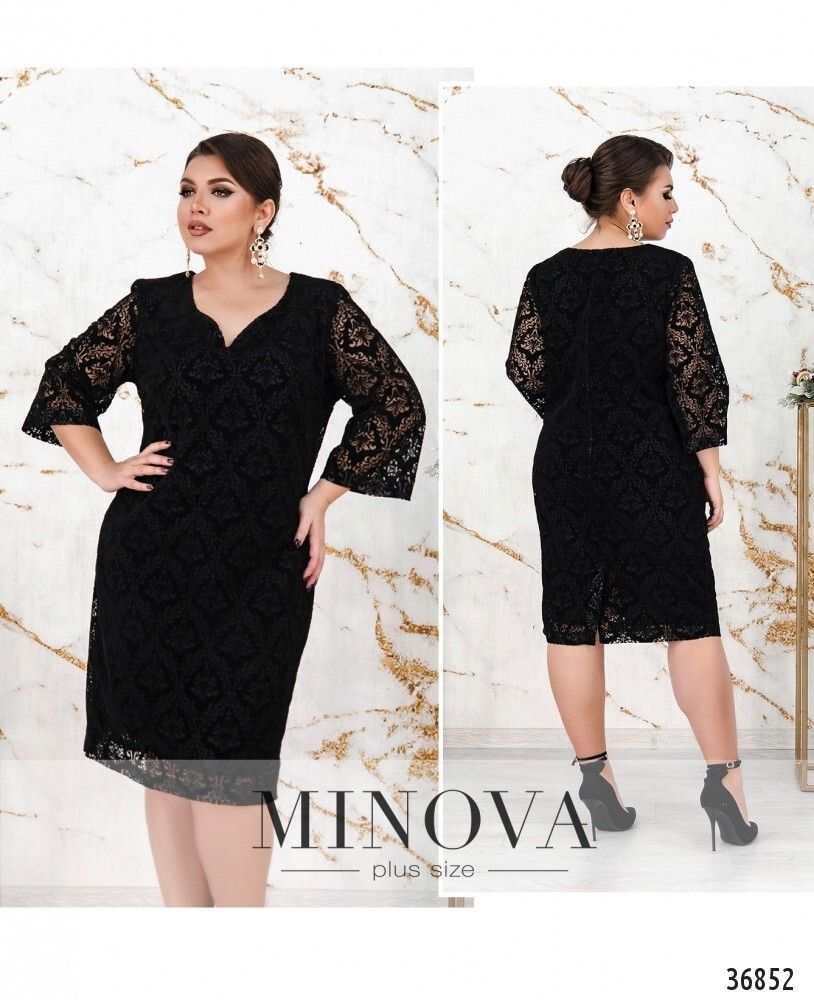Платье 151Б-черный Minova