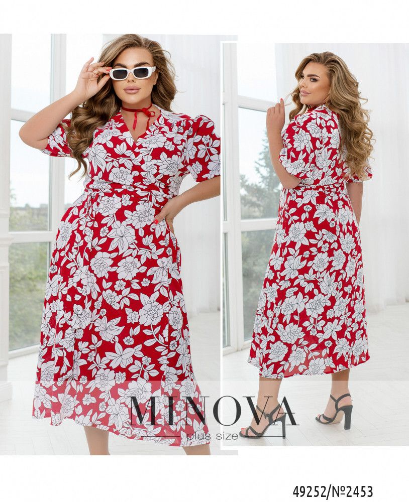 Платье 2453-красный Minova