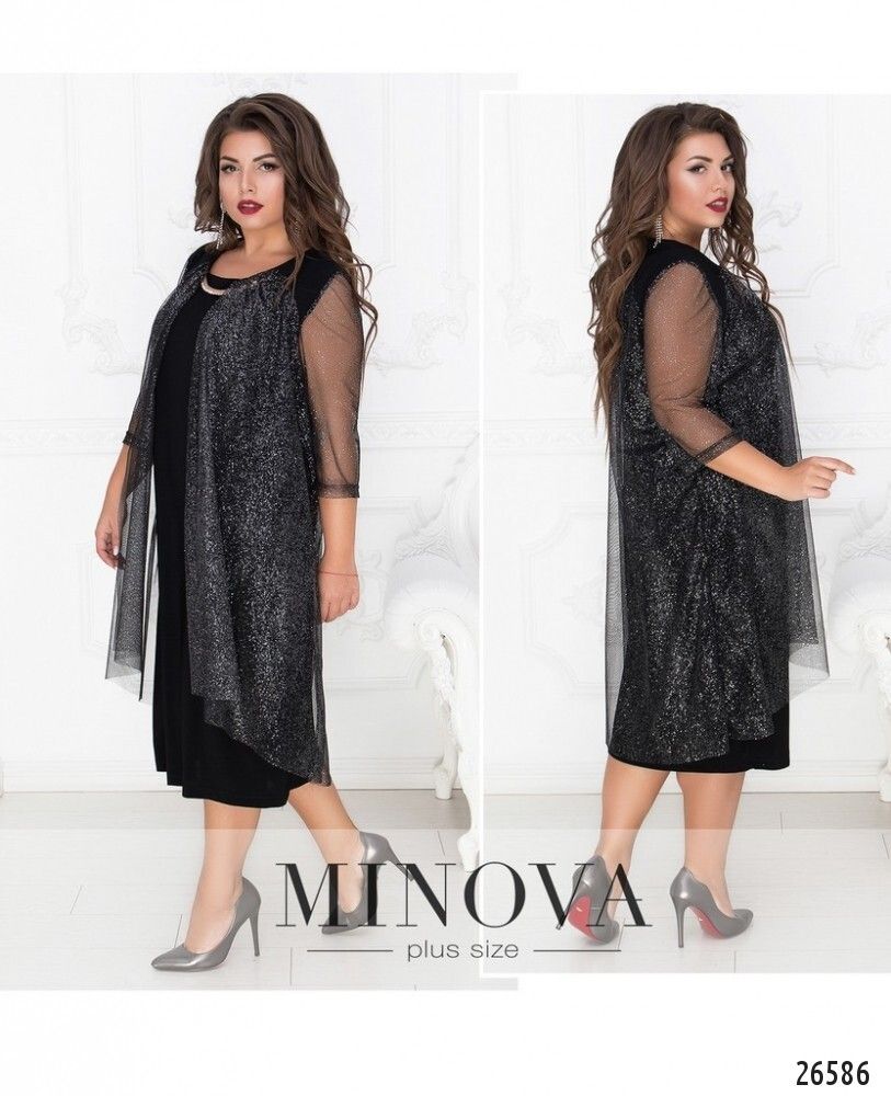 Платье 17-79-черный Minova