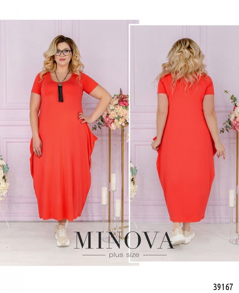 Платье 168-коралл Minova
