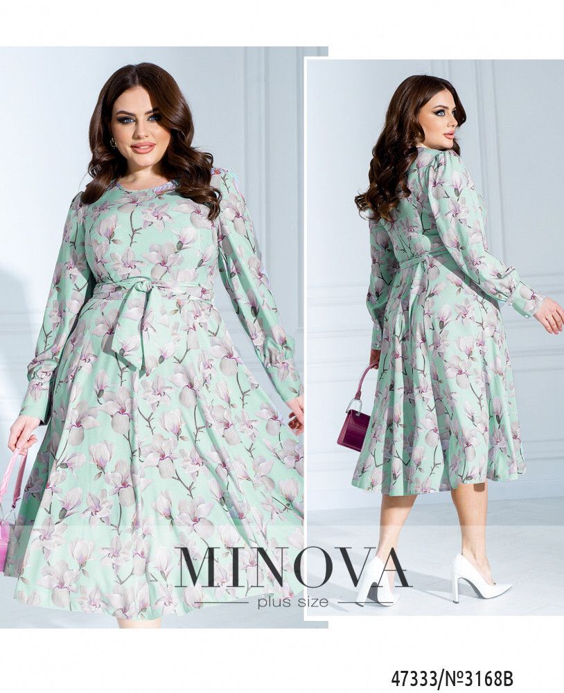 Платье 3168B-мятный Minova