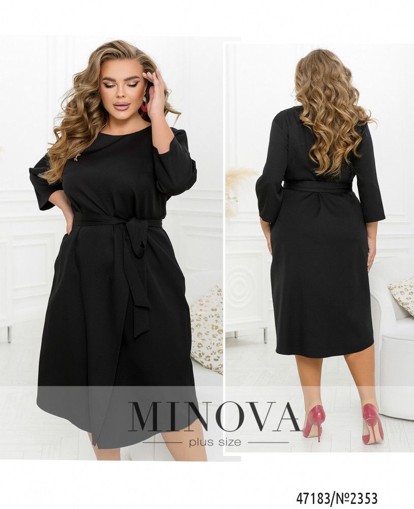 Платье 2353-черный Minova