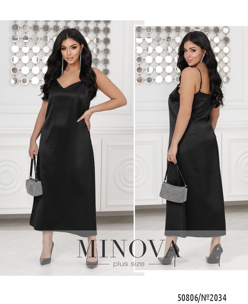 Платье 2034-черный Minova