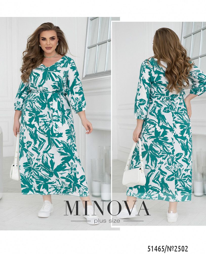 Платье 2502-бирюзовый Minova