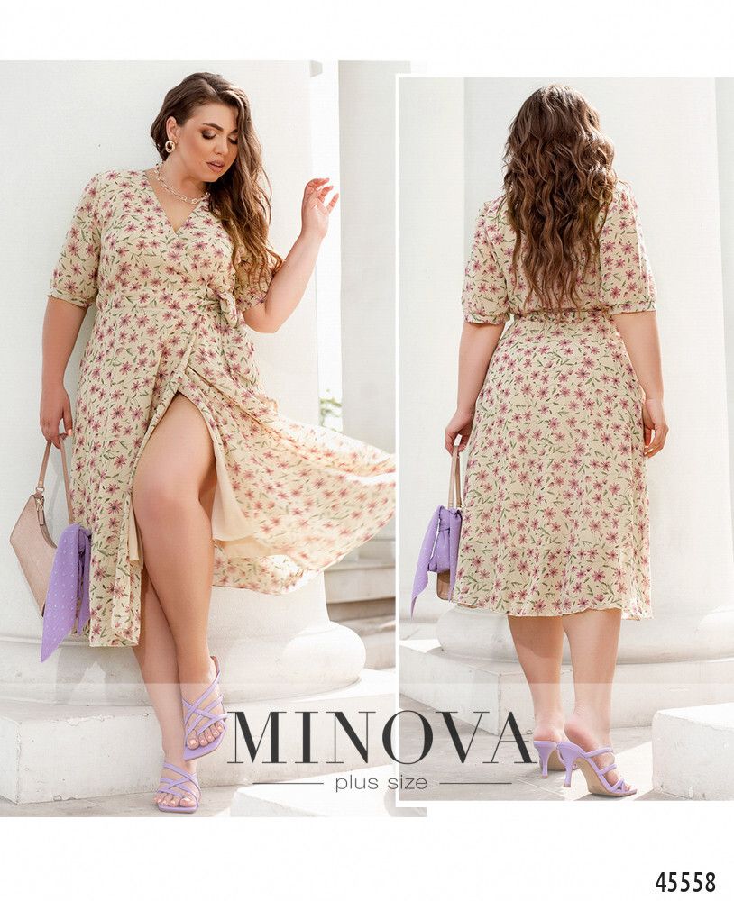 Платье 21-07-бежевый Minova