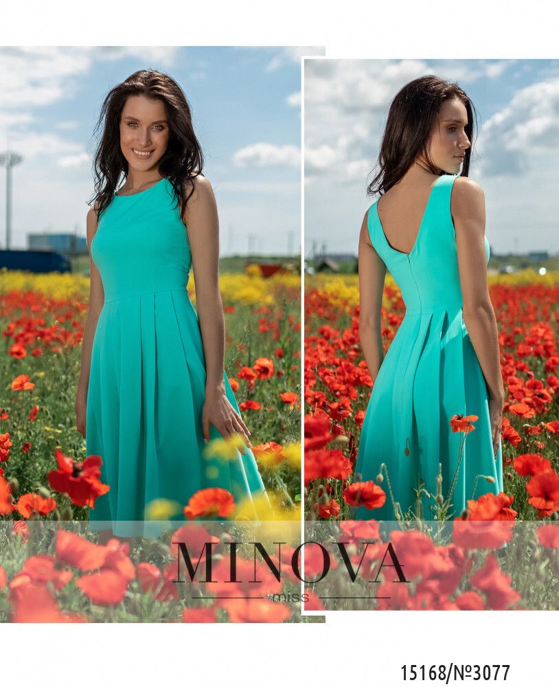 Платье 3077-ментол Minova