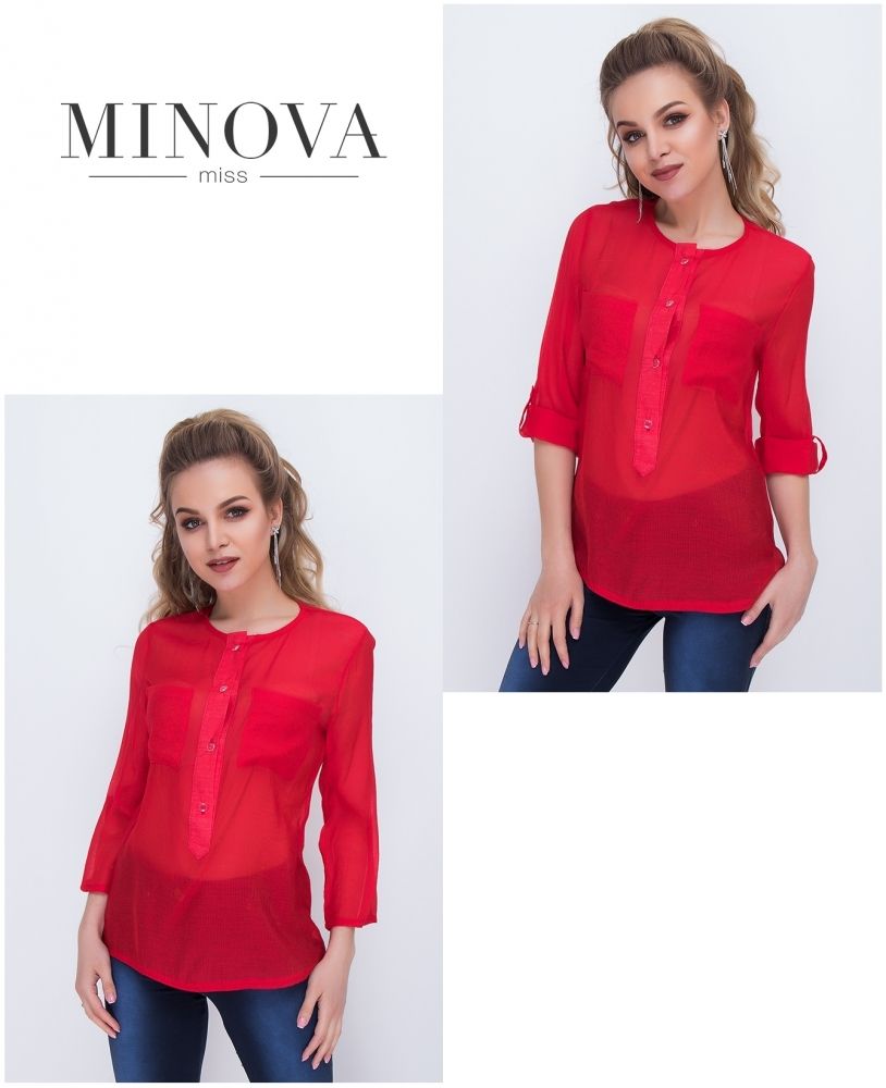 Рубашка 1039-красный Minova