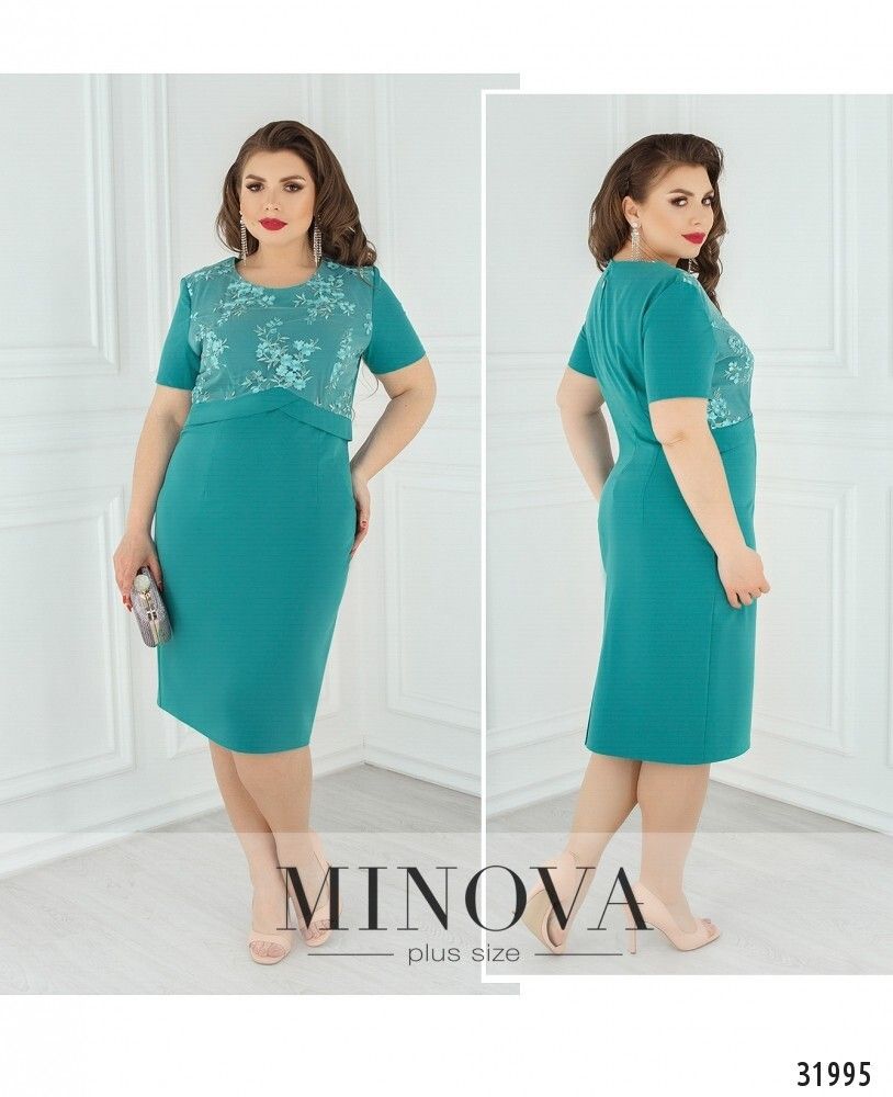 Платье 354-бирюзовый Minova