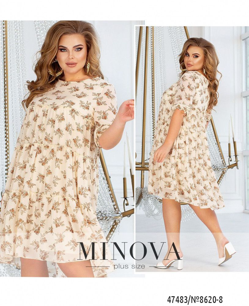Платье 8620-8-молоко Minova