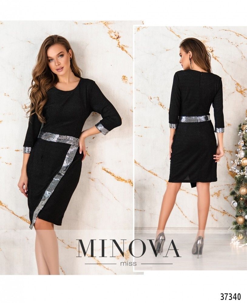 Платье 1125-черный Minova