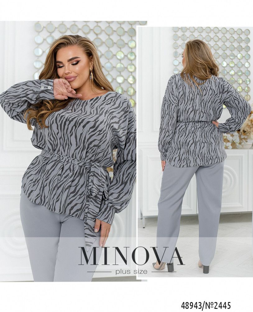 Блуза 2445-серый Minova